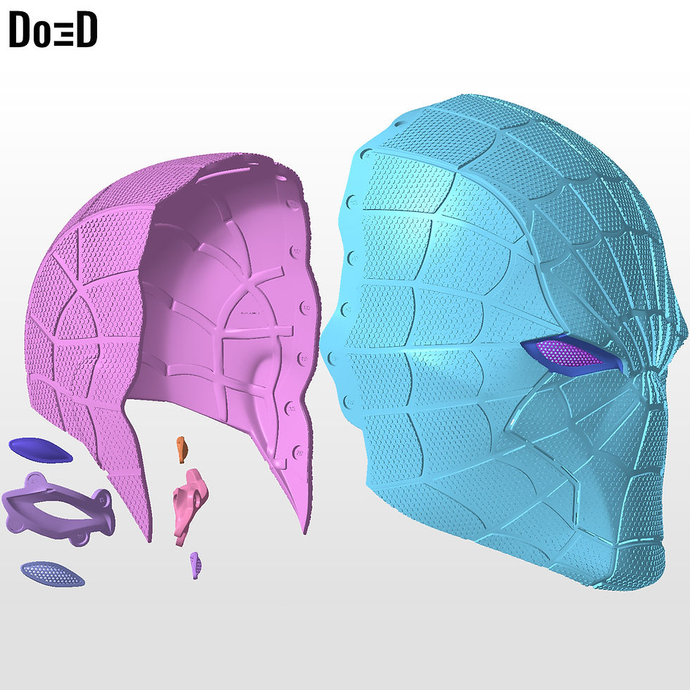 Thumbnail: SpiderHood Helmet Red Hood Spider-Man Mashup | 3D Printable Model #SH329
