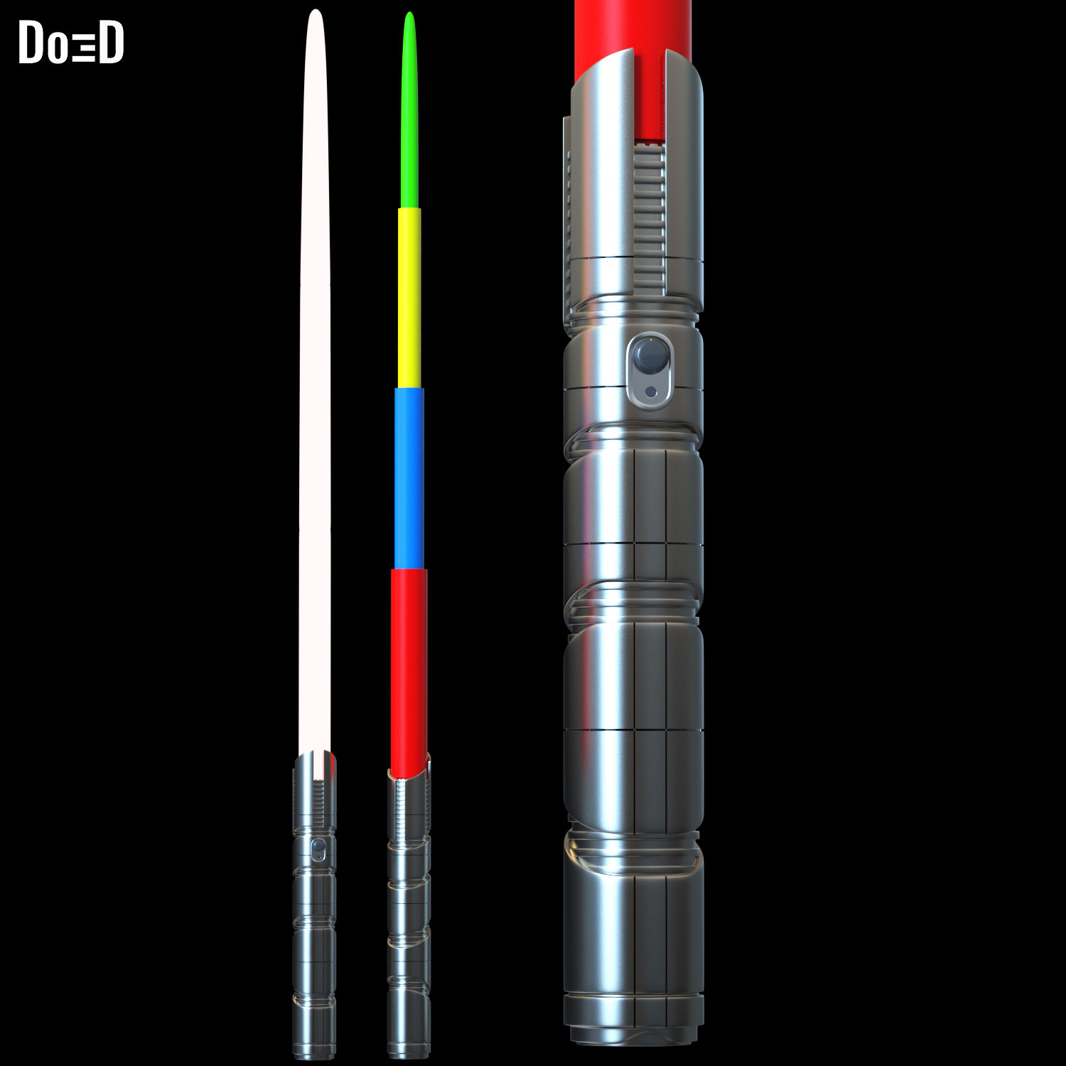 Qimir Sith Lord The Stranger Lightsaber (The Acolyte) | 3D Printable Model #TA04