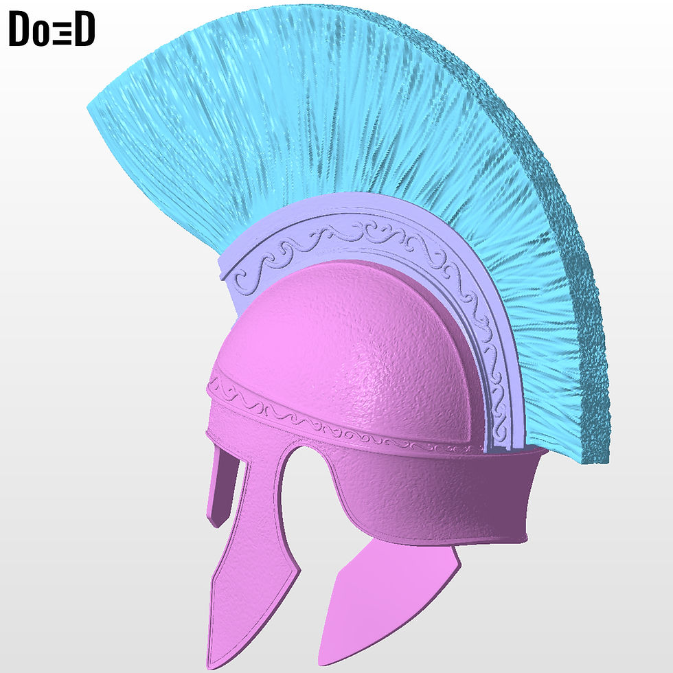 Thumbnail: Odysseus Matt Damon Helmet | 3D Printable Model Print File STL #MD363