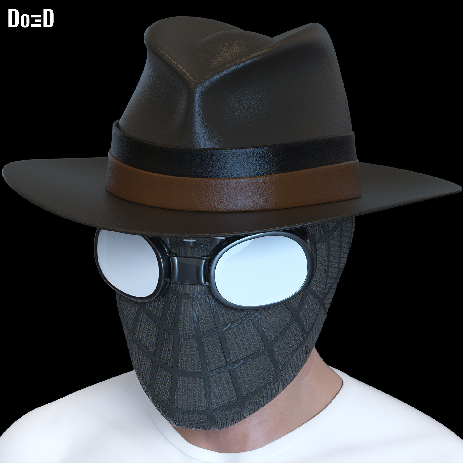 Spider-Noir Helmet Nicolas Cage Spider-Man | 3D Printable Model #SN79