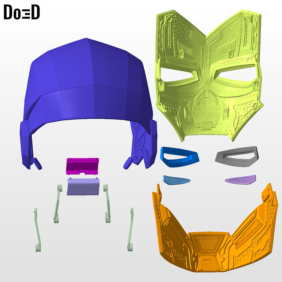 Thumbnail: Iron Man Mark XV MK 15 Sneaky Helmet 3D Printable Model Print File STL #S748