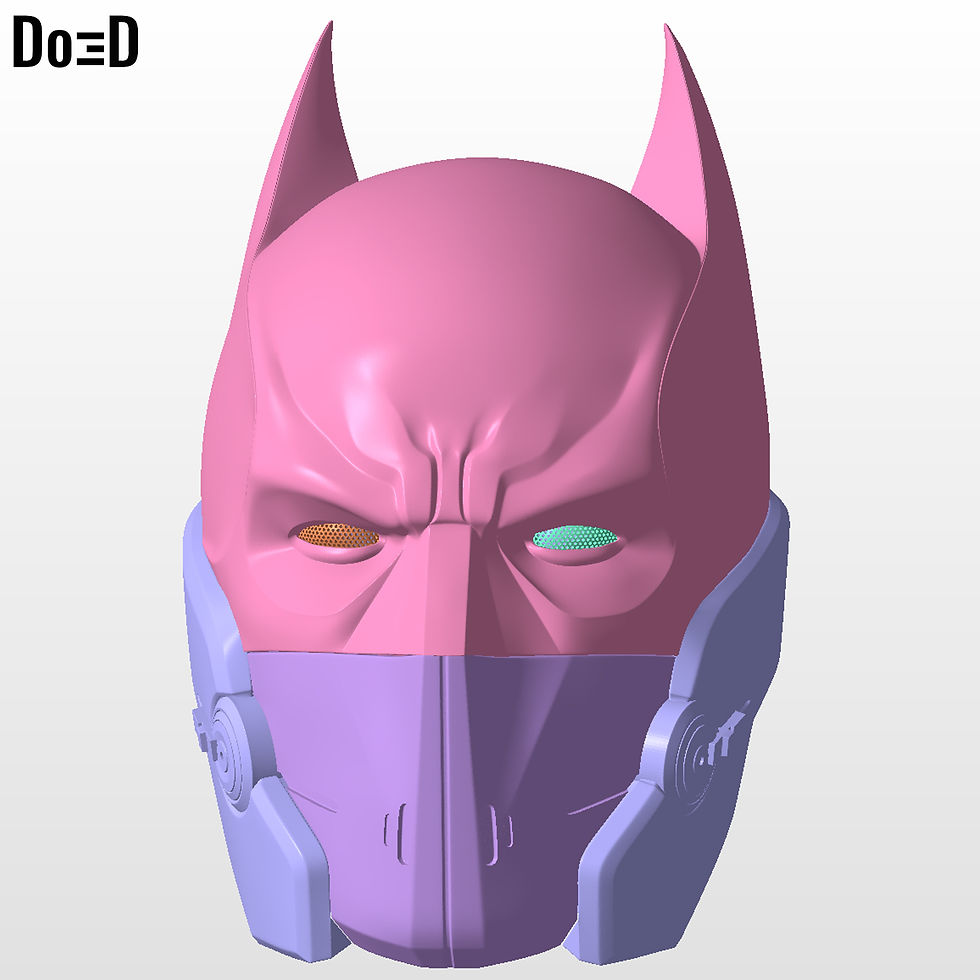 Thumbnail: Cold Cold Heart Arkham Origins Batman XE  Helmet | 3D Printable Model #CC29