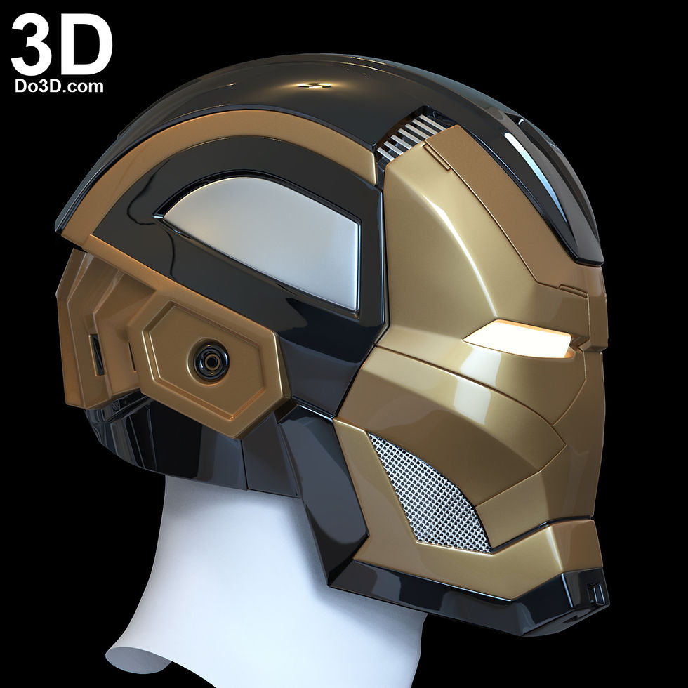 Thumbnail: Bones Helmet Iron Man 3 Mark XLI MK 41 3D Printable Model #BM83