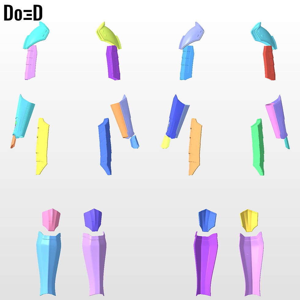 Thumbnail: Complete Set Shin Hati Armor + Lightsaber | 3D Printable Model STL File #SH10