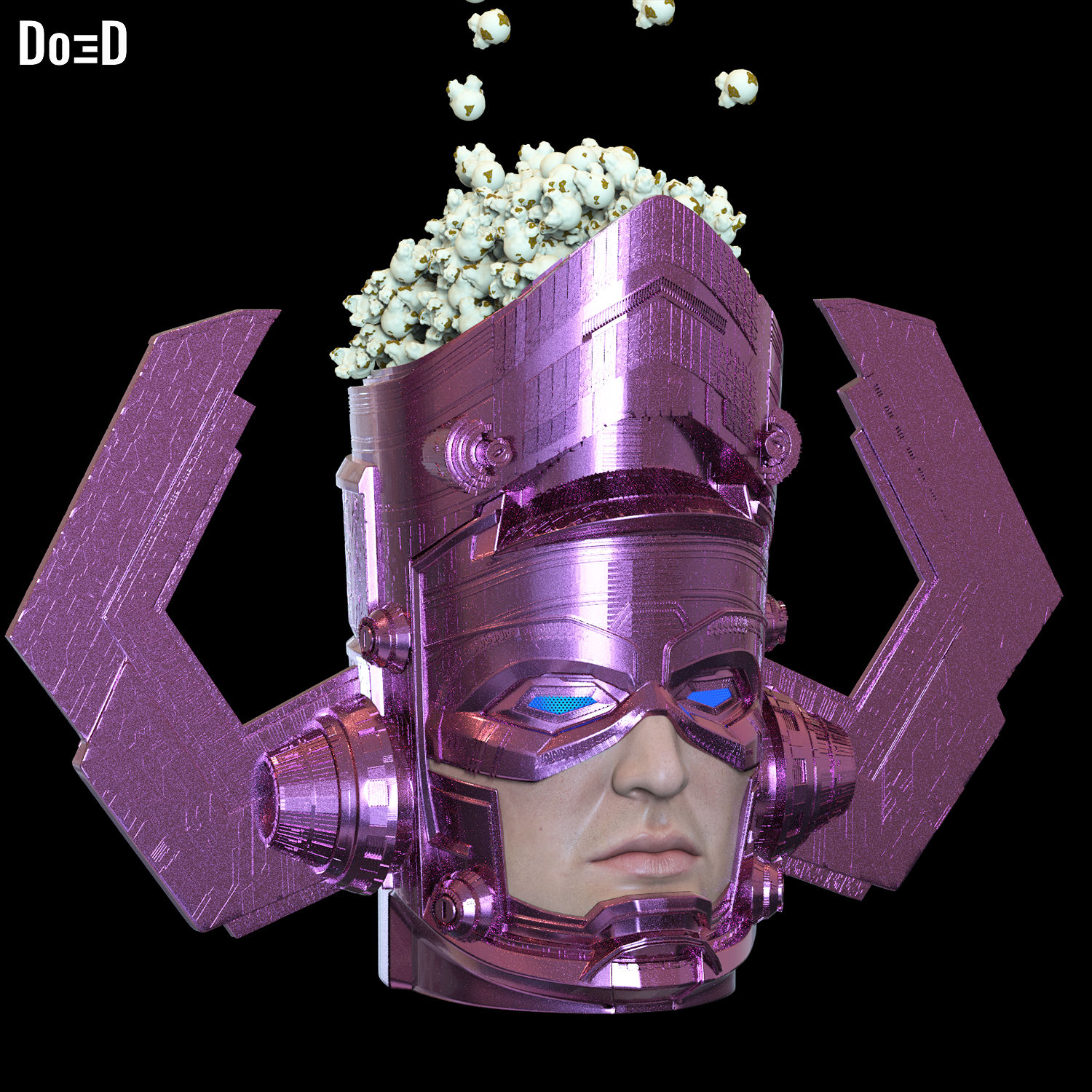 Galactus Popcorn Bucket / Helmet Fantastic Four 3D Printable Model STL File #GF3