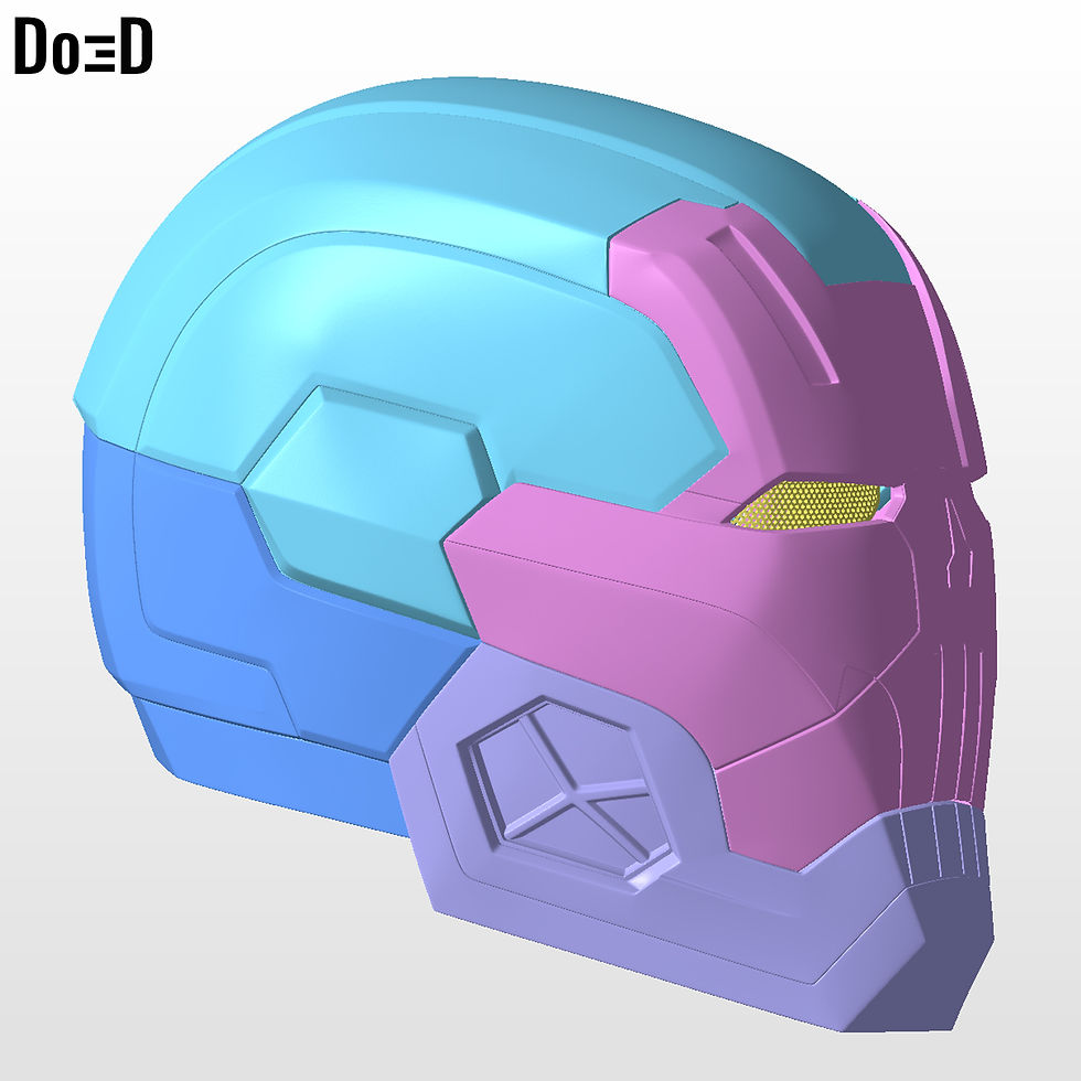 Thumbnail: The Punisher War Machine Helmet Iron Man | 3D Printable Model #H6000