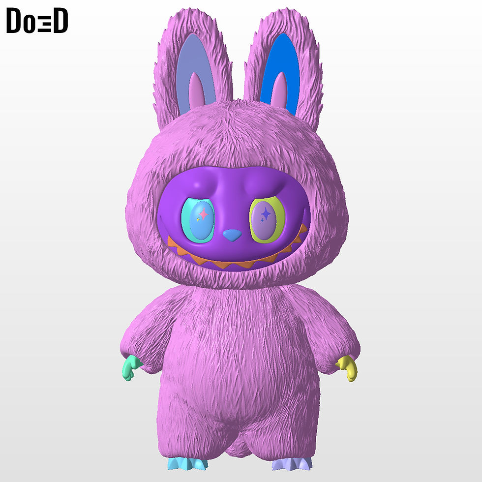 Thumbnail: Labubu Any Scale Toy Figure 3D Printable Model STL File #LB133