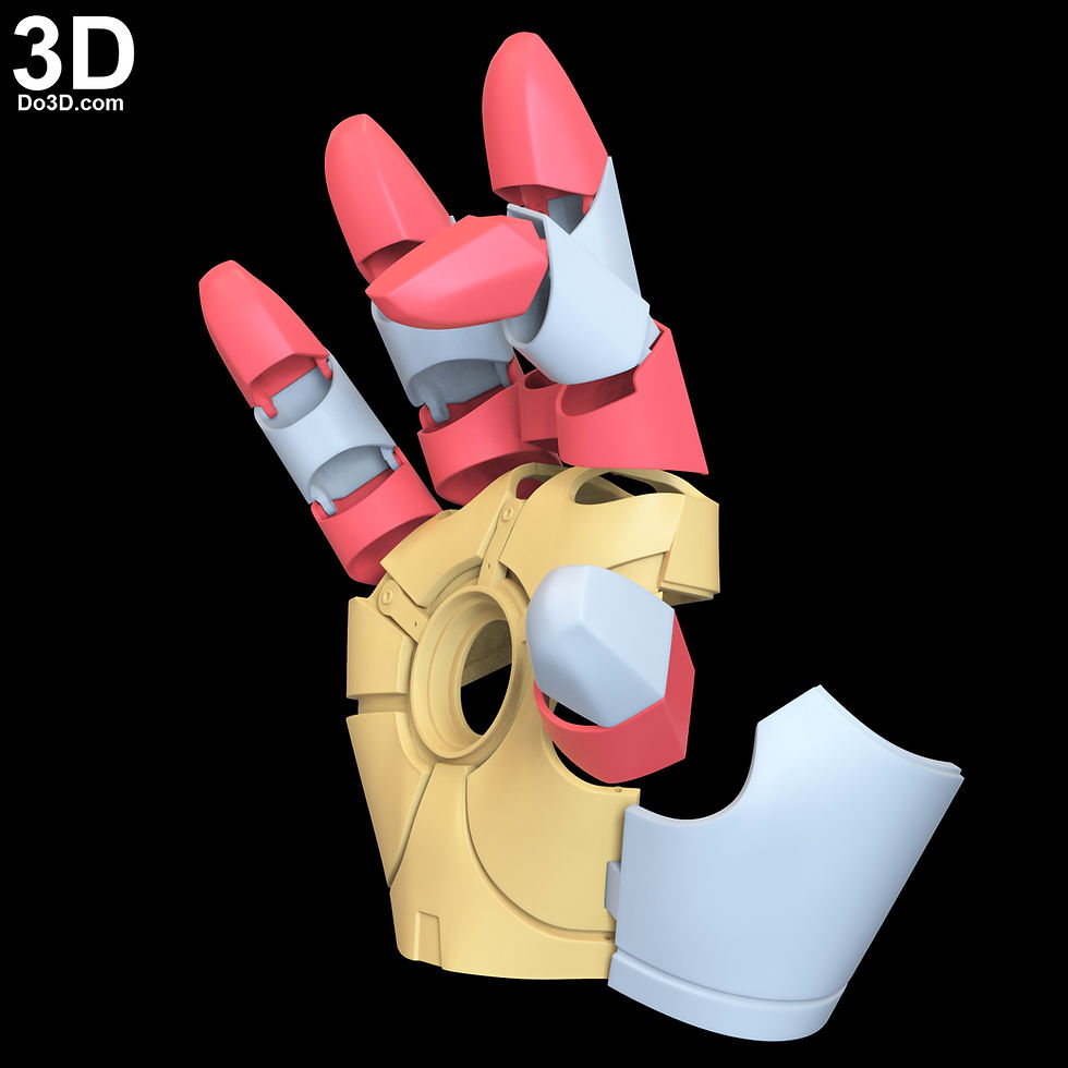 Thumbnail: Iron Man Mark VI MK 6 IV 4 Gauntlet  | 3D Printable Model STL File #G46