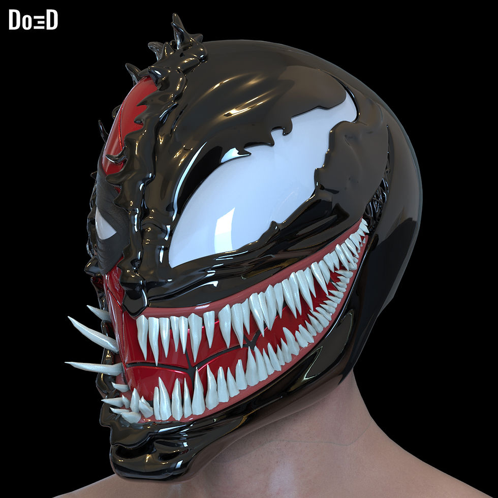 Thumbnail: Swappable Venom Helmet Venomized Iron Man Spider-Man | 3D Printable Model #SV901