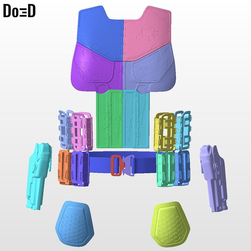 Thumbnail: The Punisher New Suit 2025 3D Printable Model Print File STL #TP25
