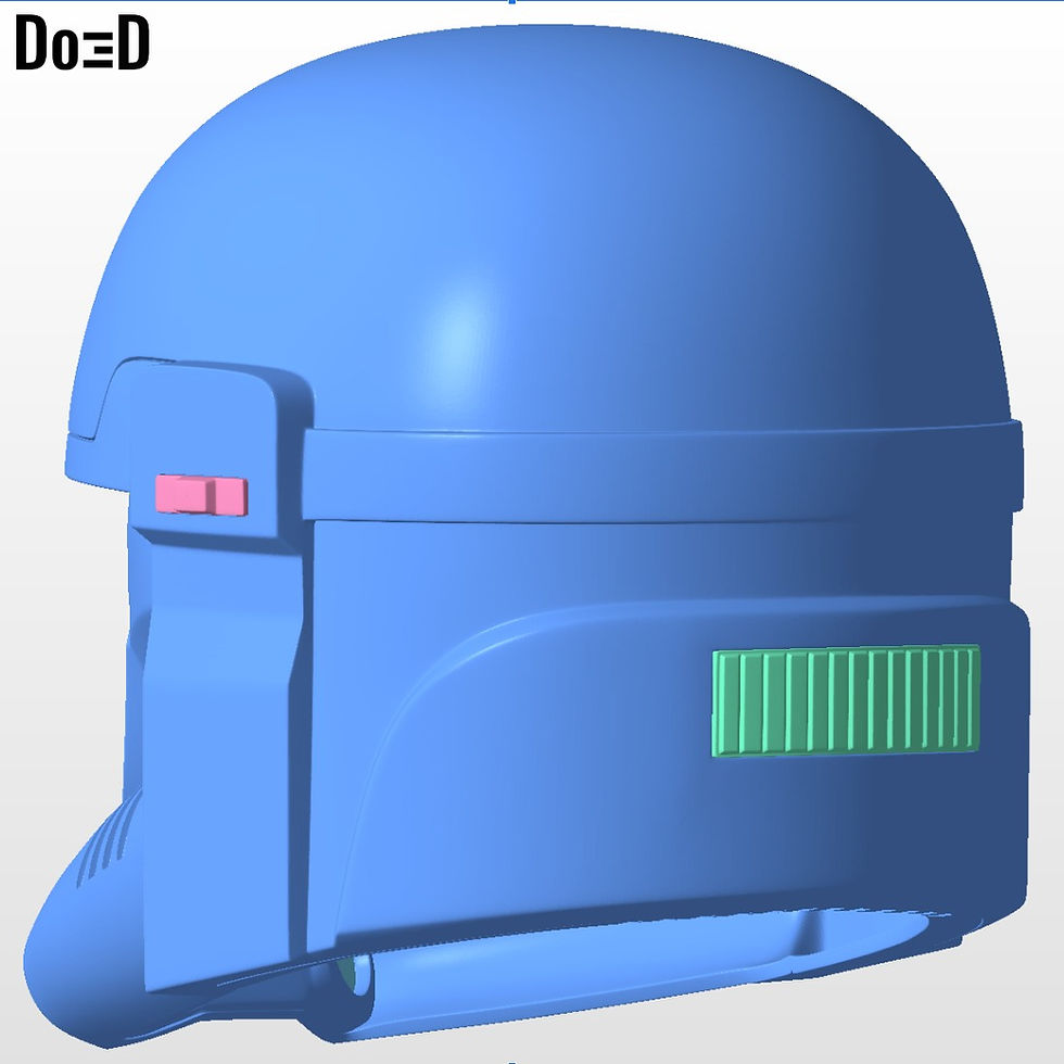 Thumbnail: Beskar Trooper Super Commando Mandalorian Helmet 3D Printable Model STL File #SC