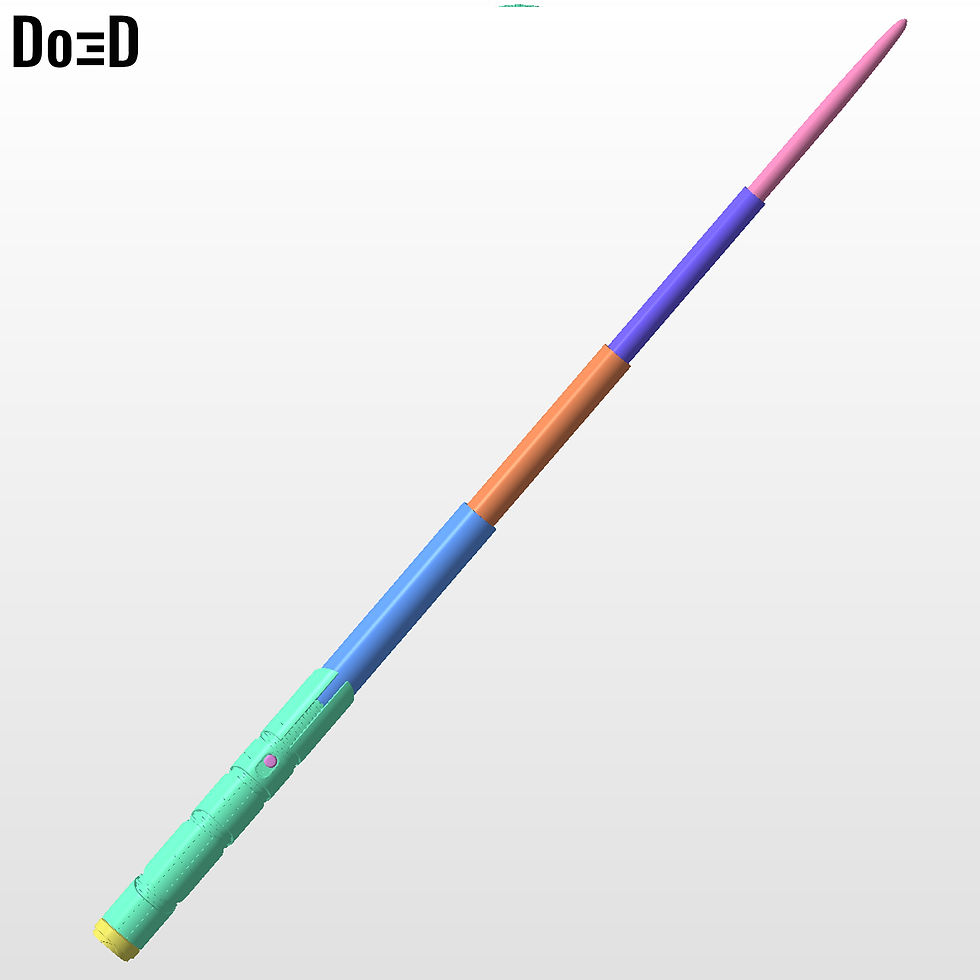 Thumbnail: Qimir Sith Lord The Stranger Lightsaber (The Acolyte) | 3D Printable Model #TA04
