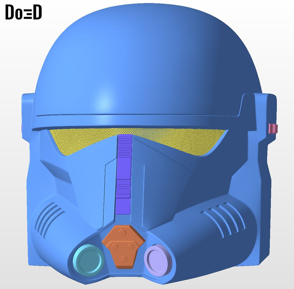 Thumbnail: Beskar Trooper Super Commando Mandalorian Helmet 3D Printable Model STL File #SC