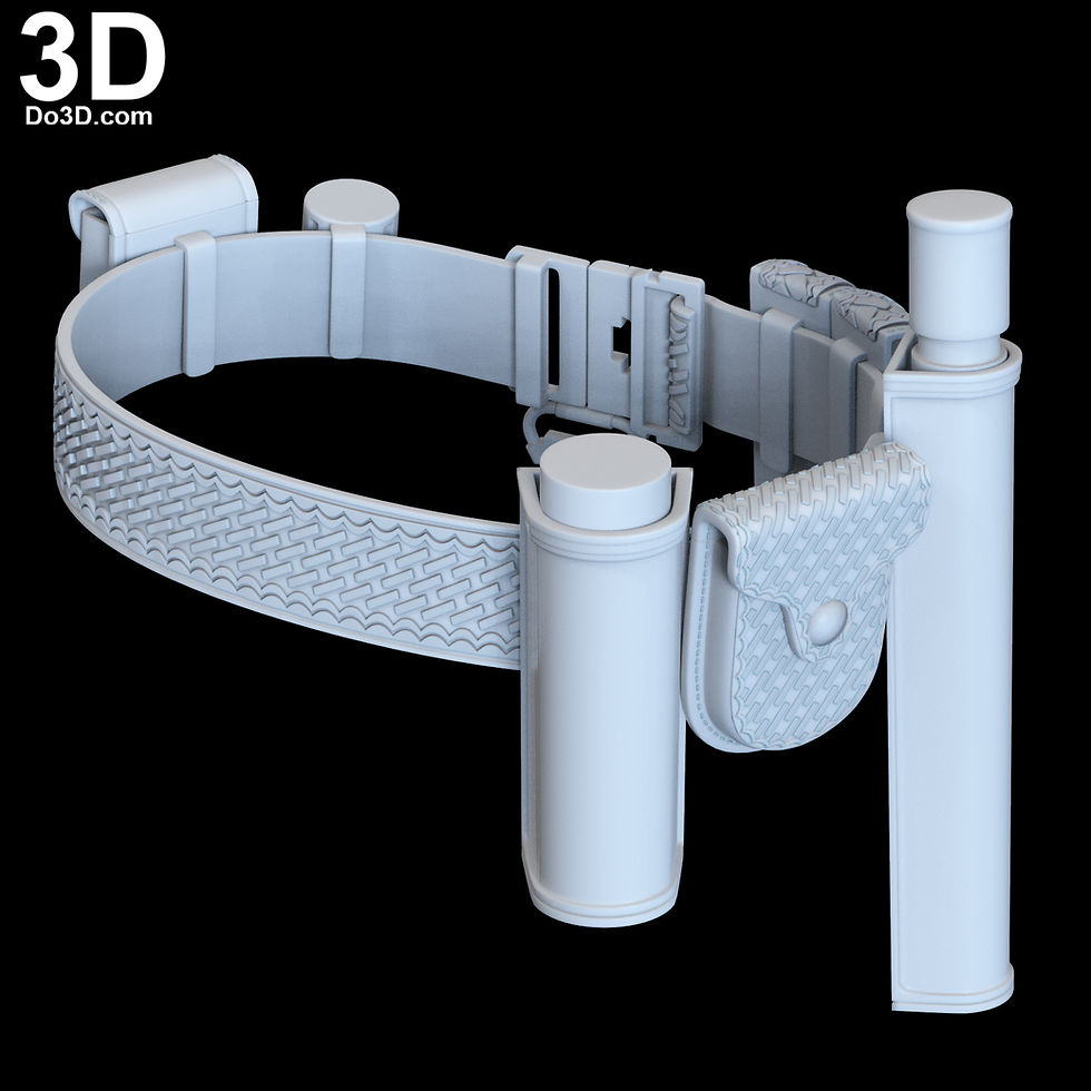 Thumbnail: The Batman Lower Body, Leg Armors, Holster Utility Belt 3D Printable Model #TB68