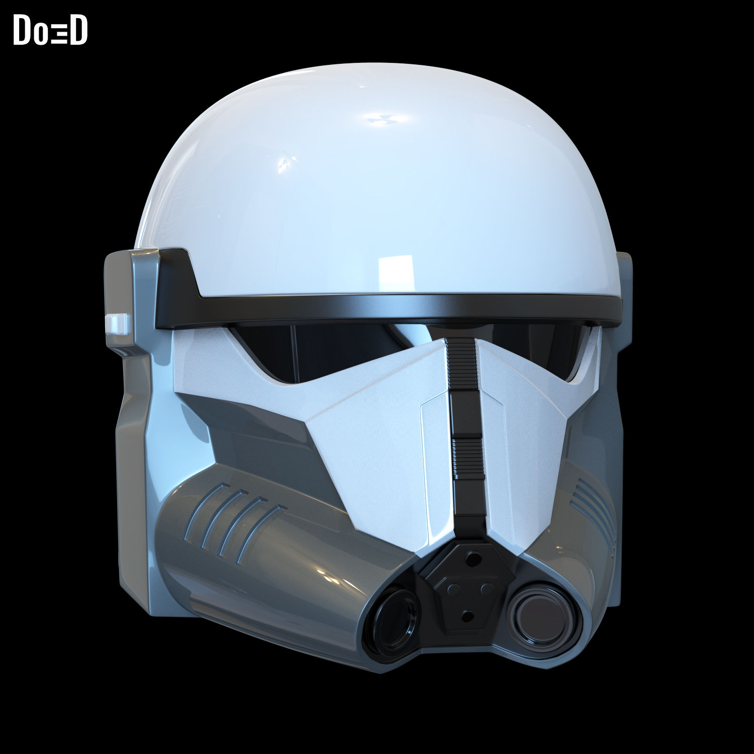 Beskar Trooper Super Commando Mandalorian Helmet 3D Printable Model STL File #SC