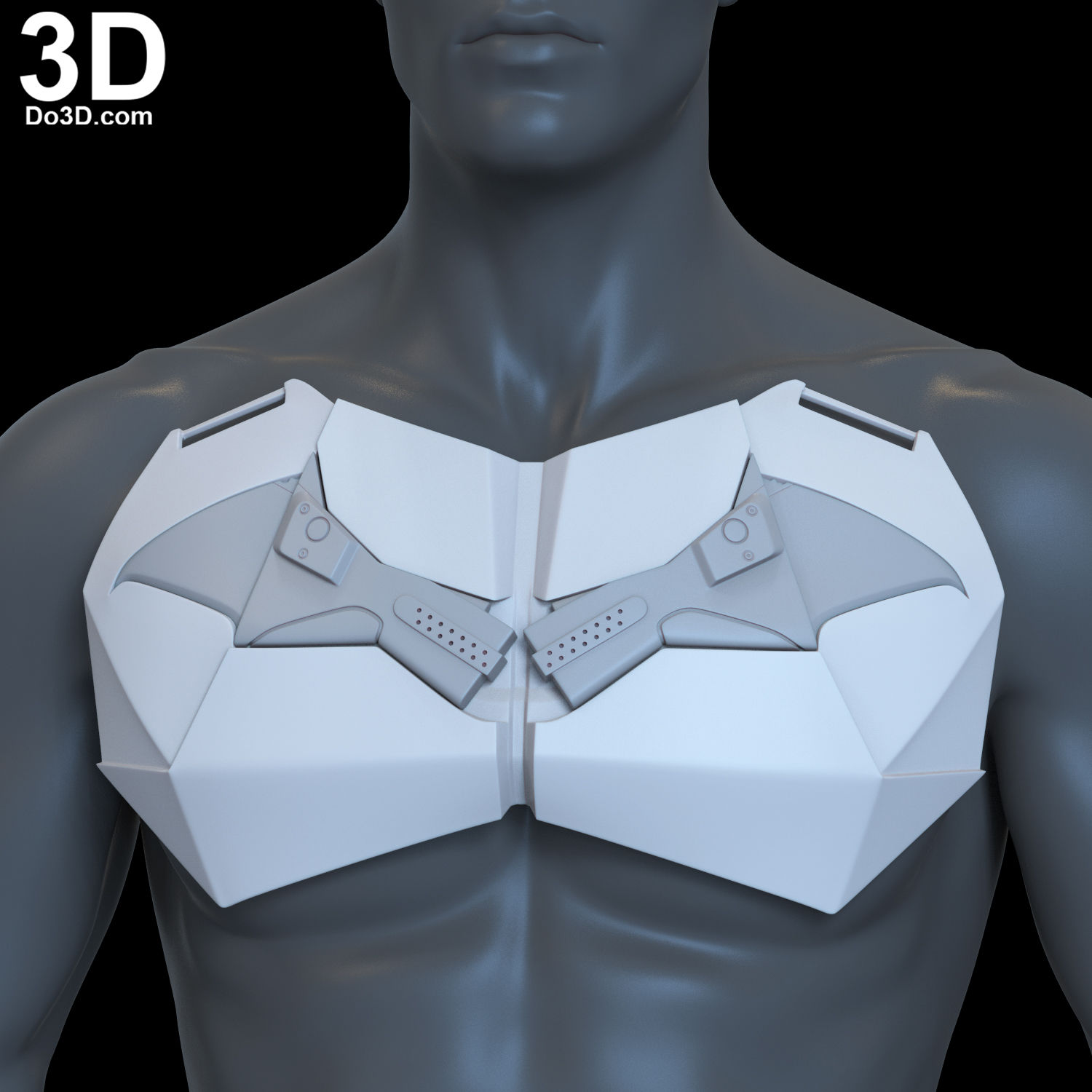 Chest & Emblem of the Batman 2022 armor 3D Printable Model STL Print File #CE23