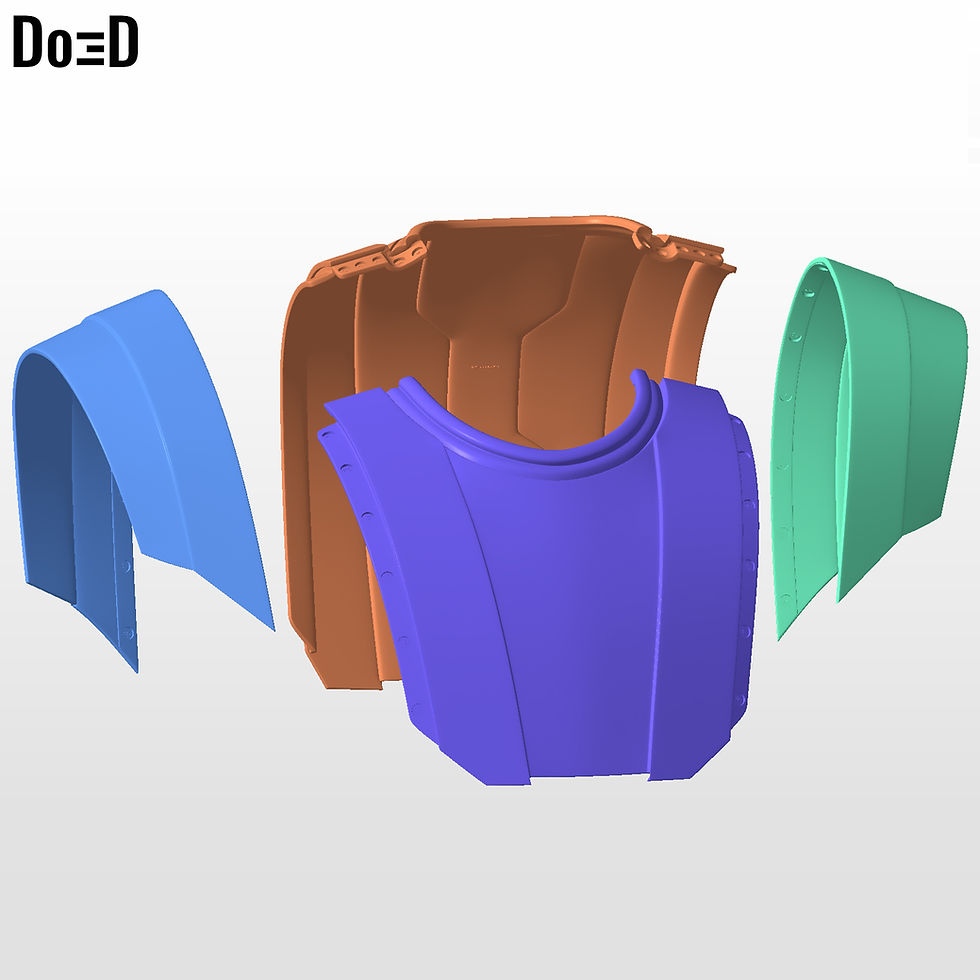 Thumbnail: Anakin Skywalke Darth Vader Upper Armor | 3DPrintable STL File #B787