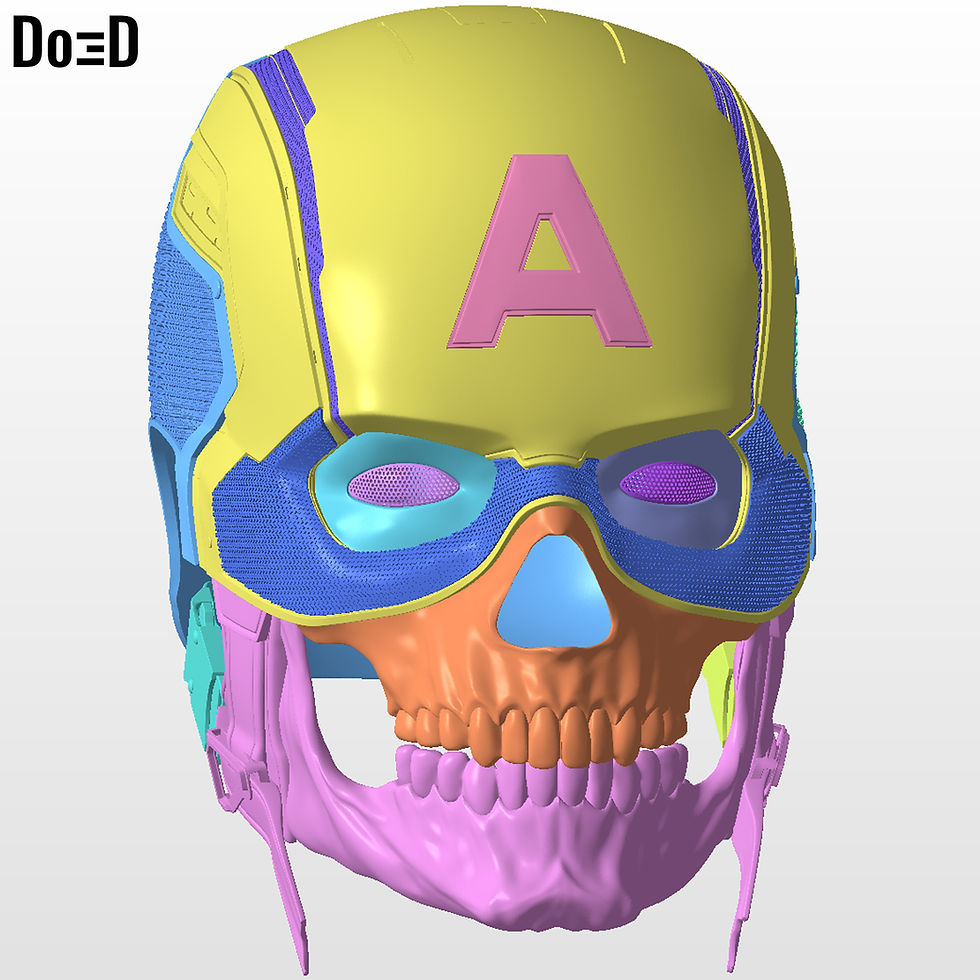 Thumbnail: Zombie Captain America Helmet | 3D Printable Model STL #ZCT741