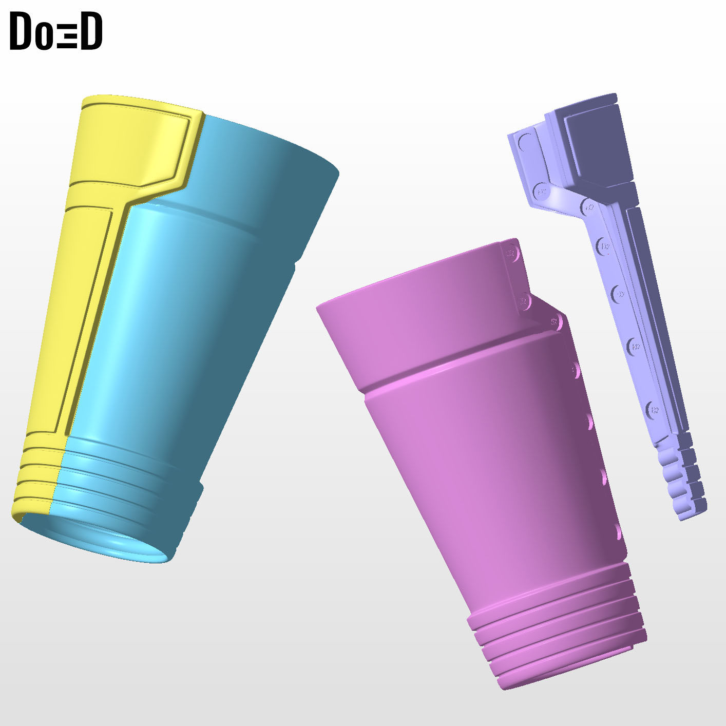 Forearm Armors Lanterns Greenlantern | 3D Printable Model STL File #FG97