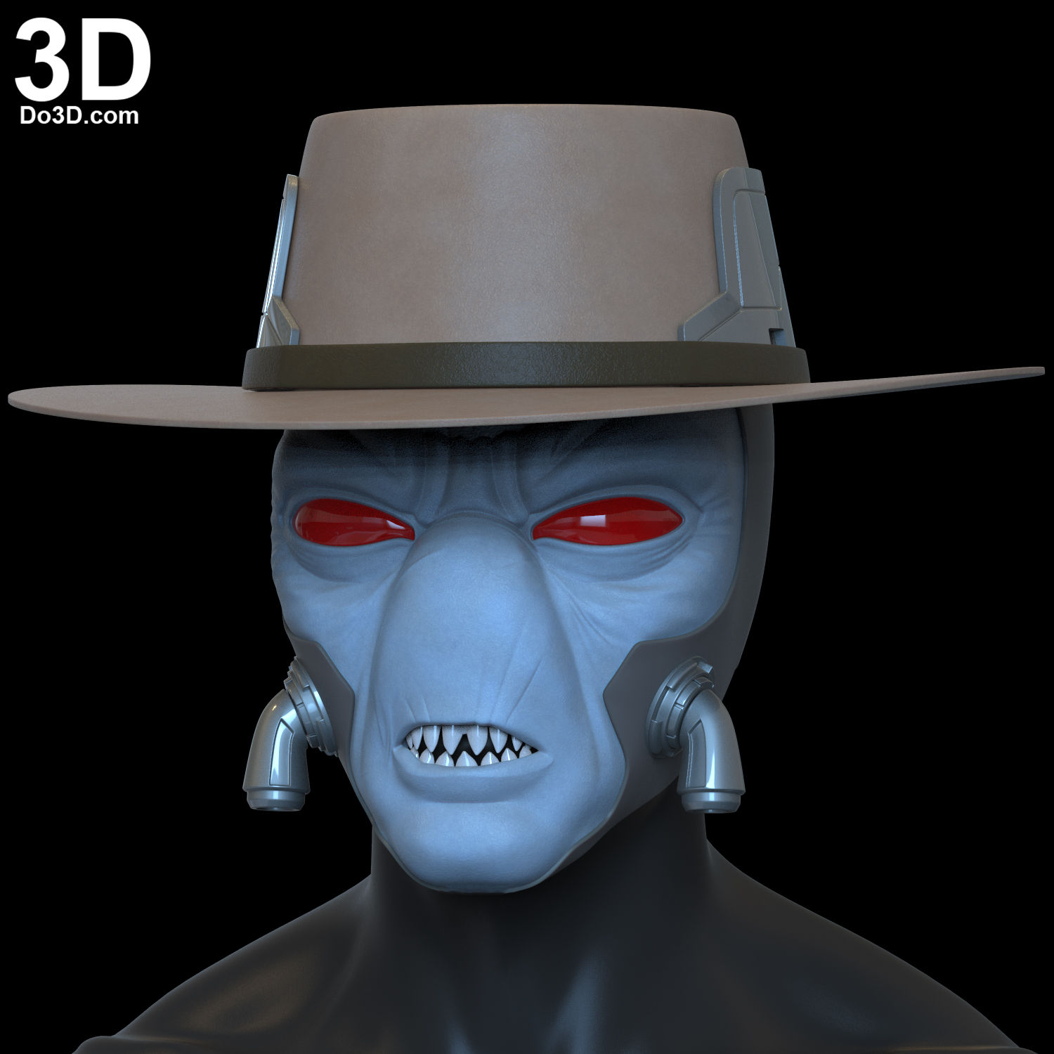 Cad Bane Hat and Mask Star Wars Helmet | 3D Printable Model STL FILE #CB39