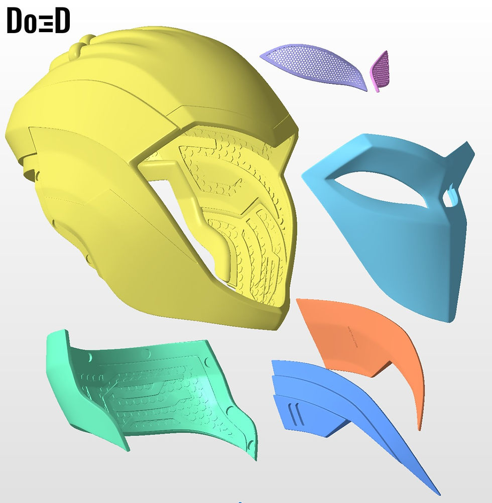 Thumbnail: IronHeart Helmet Black Panther Wakanda Forever 3D Printable Model STL File #H53