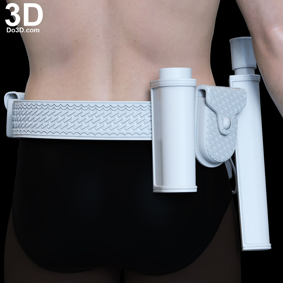 Thumbnail: The Batman Lower Body, Leg Armors, Holster Utility Belt 3D Printable Model #TB68