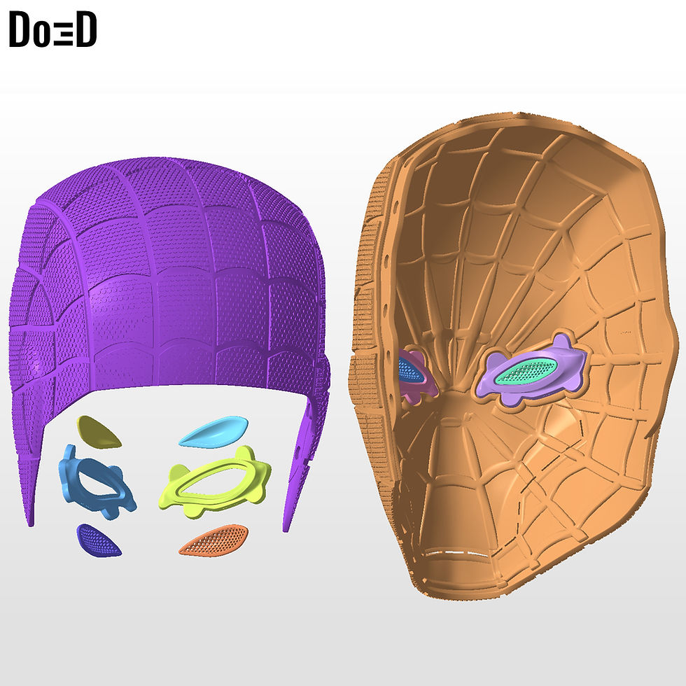 Thumbnail: Bundle of Red Hood Rebirth SpiderHood Helmets 3D Printable Model #PST2