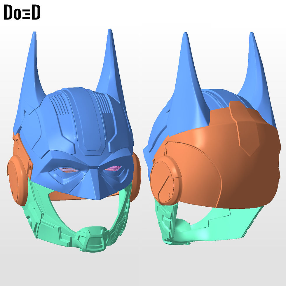 Thumbnail: BatNoir M1 Helmet Do3D Exclusive 3D Printable Model Print File STL #BN344