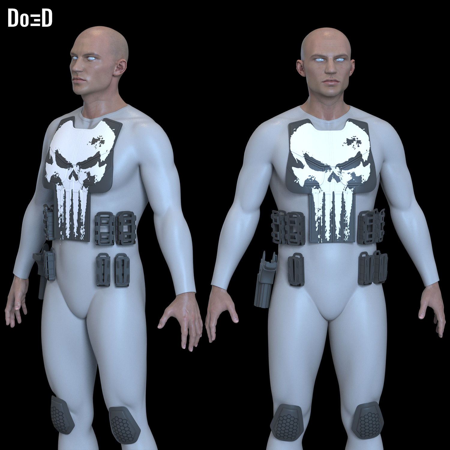 The Punisher New Suit 2025 3D Printable Model Print File STL #TP25