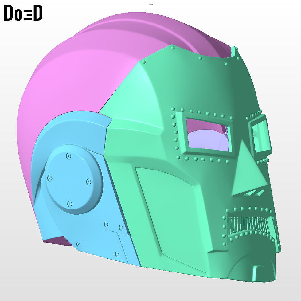 Thumbnail: Bundle: Doctor Doom Helmets 3 in 1 Variant HT  | 3D Printable Model #DDTH22