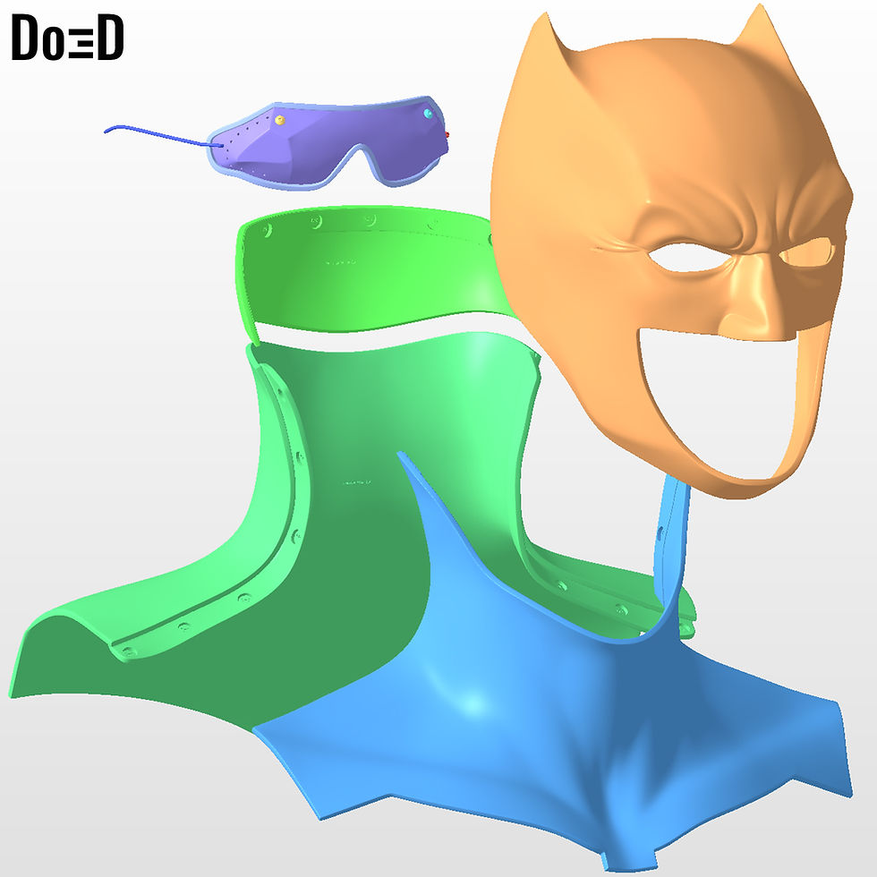 Thumbnail: Ben Affleck Batman 2023 Batsuit 3D Printable Model STL #BA27