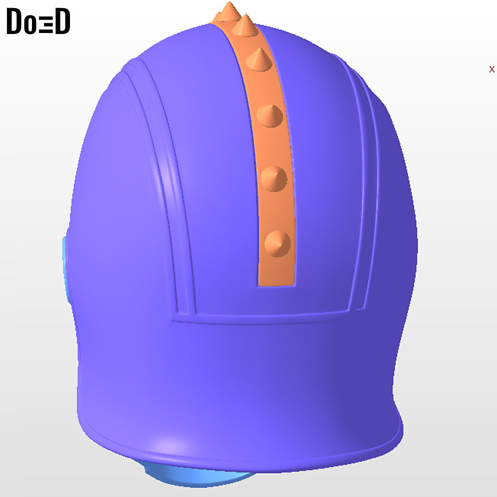Thumbnail: Trap Jaw Helmet Masters Of The Universe 3D Printable Model Print File STL #TJ29