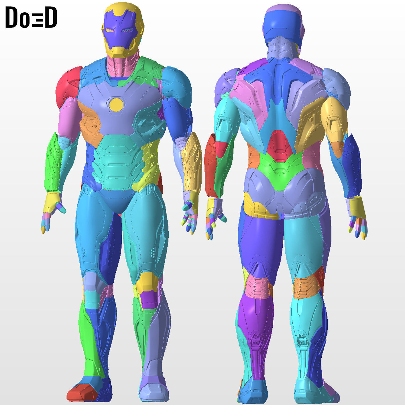Iron Man Mark XLV MK 45 Full Body Armor Suit | 3D Printable Model STL File #4555