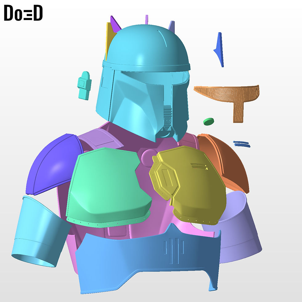 Thumbnail: Dark Trooper phase 4 Moff Gideon Armor Suit & Jetpack | 3D Printable Model #MG83