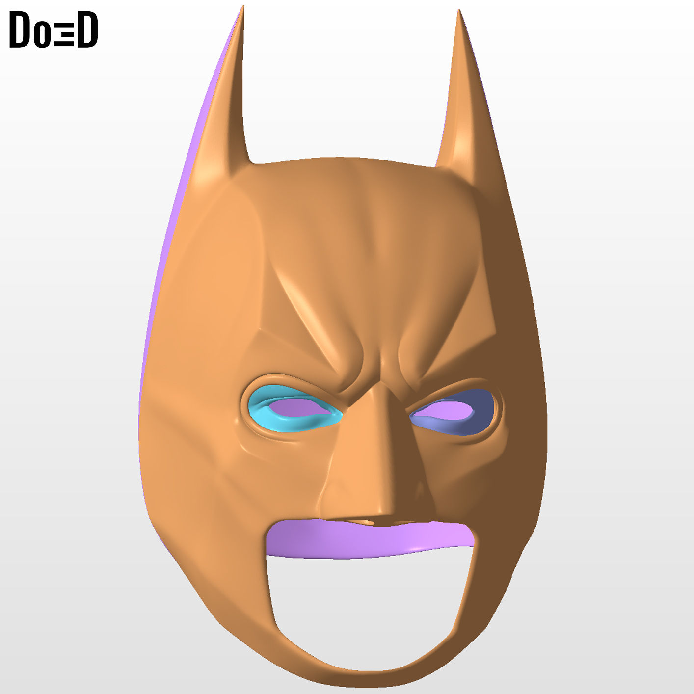 Batman TDK Helmet The Dark Knight 2008 | 3D Printable Model Print File STL #H27