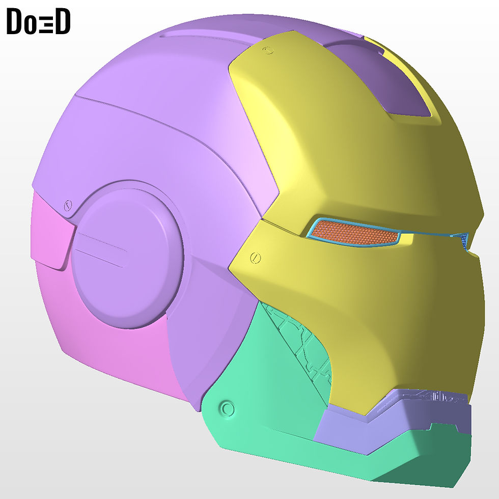 Thumbnail: Iron Man Mark VI MK 6 Helmet 3D Printable Model #I111