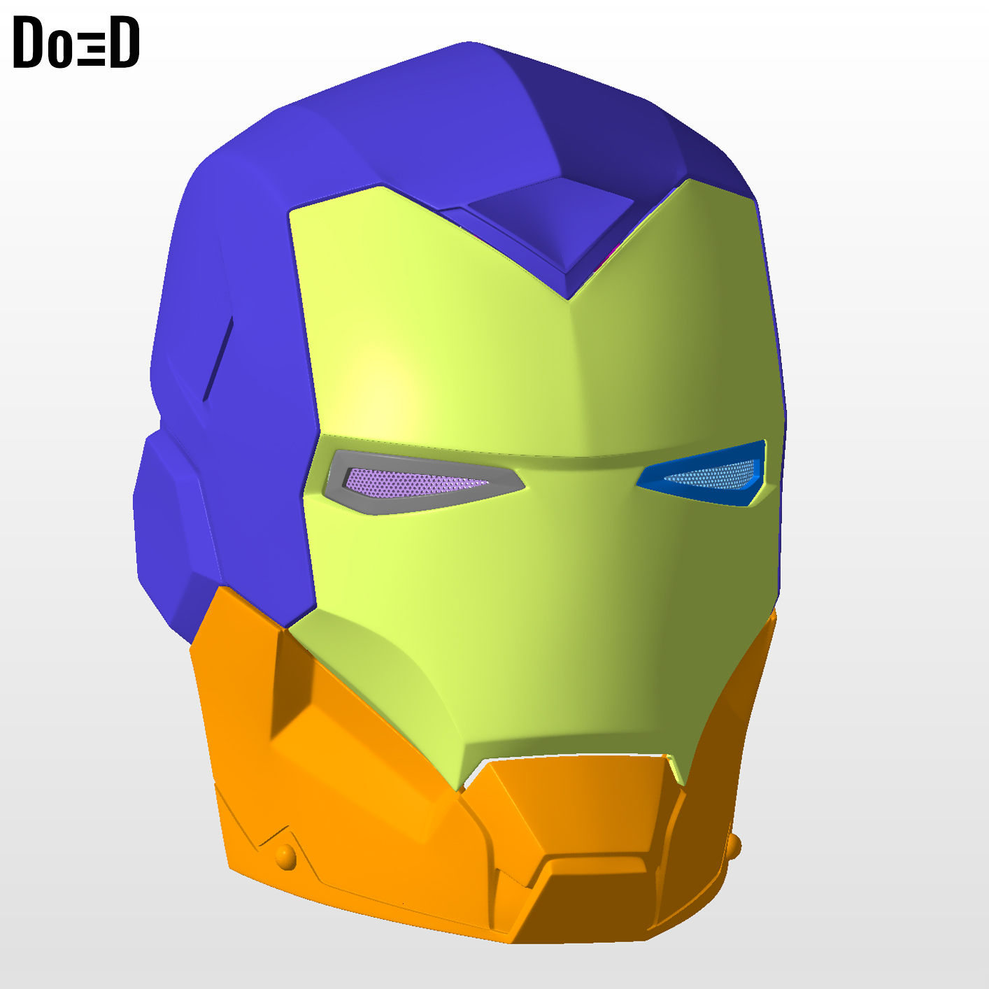 Iron Man Mark XV MK 15 Sneaky Helmet 3D Printable Model Print File STL #S748