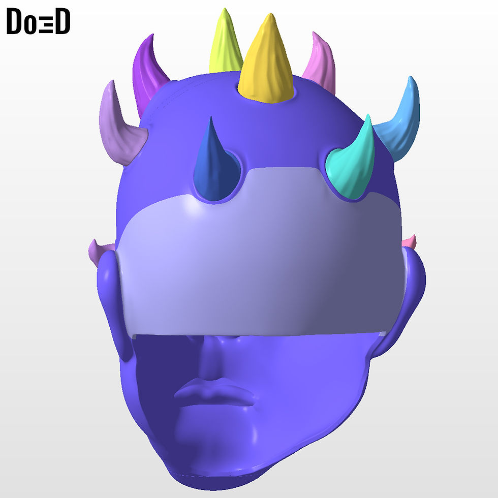 Thumbnail: Maul Shadow Lord Helmet Star Wars | 3D Printable Model Print STL File #MS472