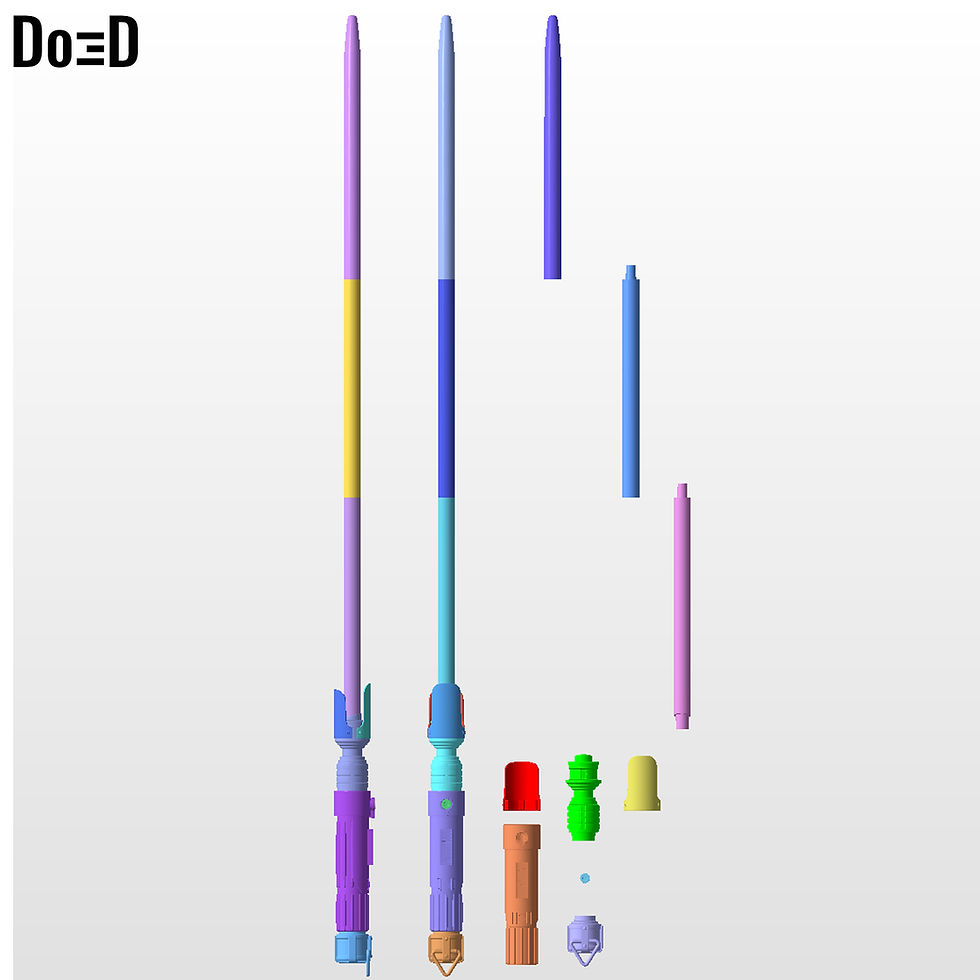 Thumbnail: Sabine Wren Lightsaber Mandalorian from Ashoka 3D Printable Model STL File #29FH