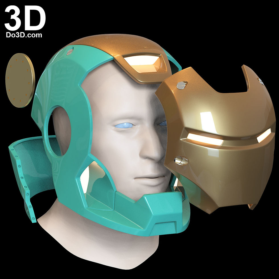 Thumbnail: Scuba Iron Man 3 Helmet Mark XXXVII MK 37 | 3D Printable Model #SC31