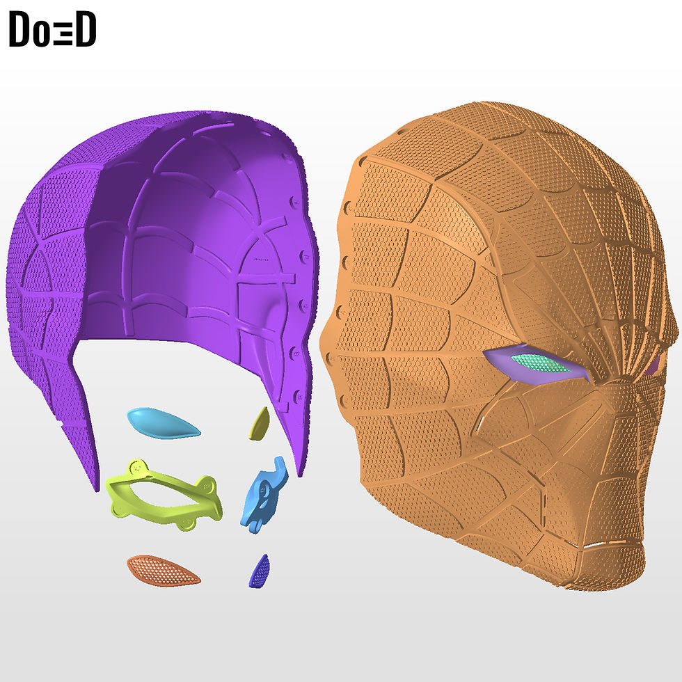 Thumbnail: Bundle of Red Hood Rebirth SpiderHood Helmets 3D Printable Model #PST2