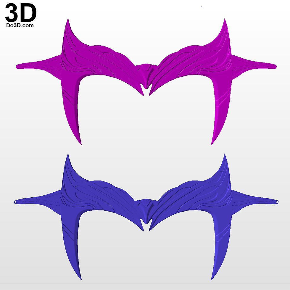Thumbnail: Scarlet Witch Tiara WandaVision Crown 3D Printable Model STL #Y630
