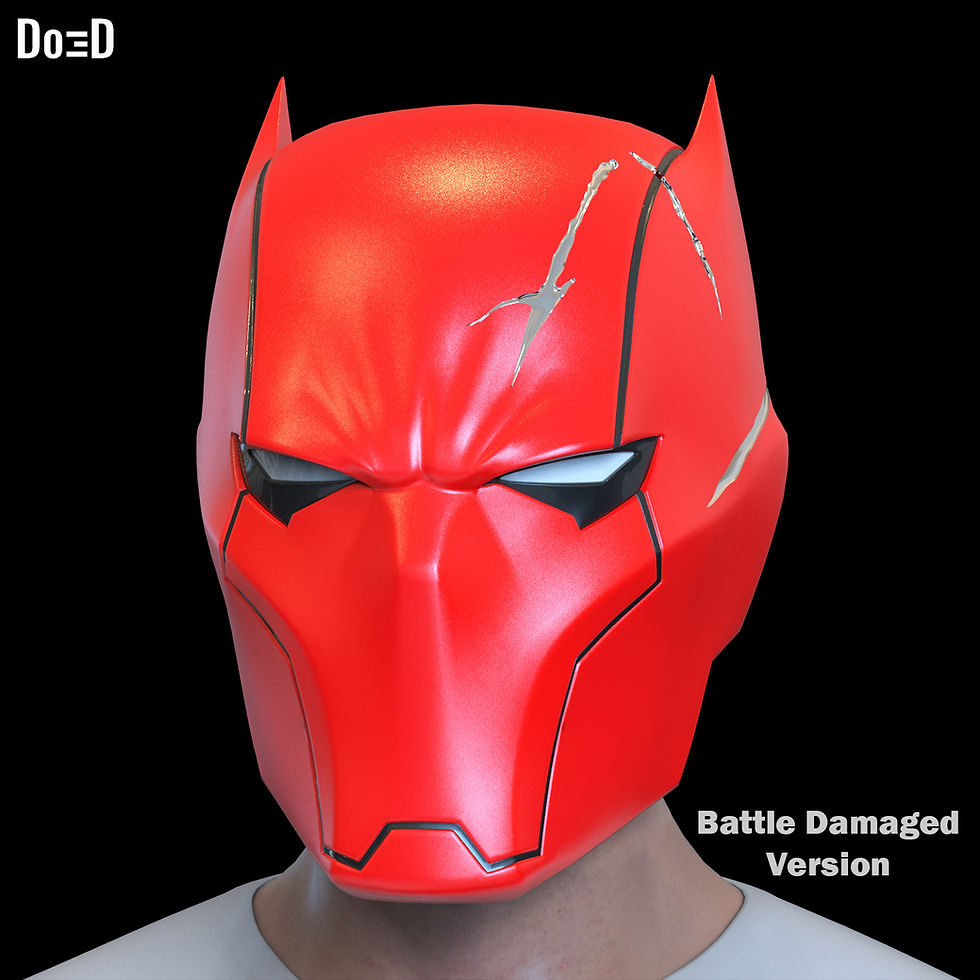 Thumbnail: Red Hood Knight Fight Helmet | 3D Printable Model #RK329