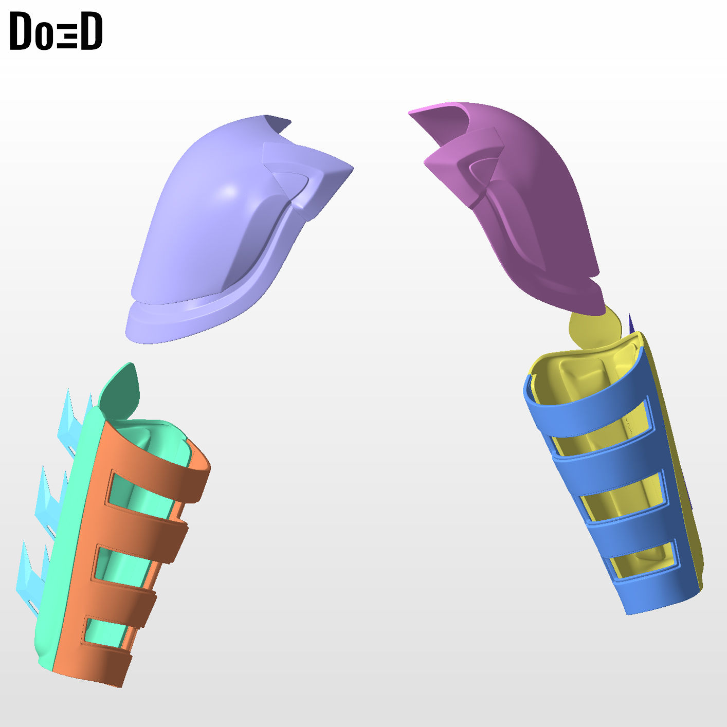 Gauntlet + Shoulder Batman TDK The Dark Knight 2008 | 3D Printable File #TDK5