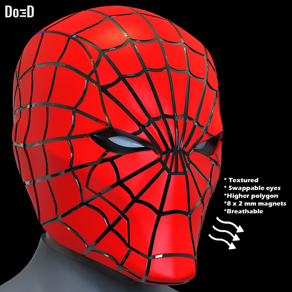 Thumbnail: Bundle of Red Hood Rebirth SpiderHood Helmets 3D Printable Model #PST2