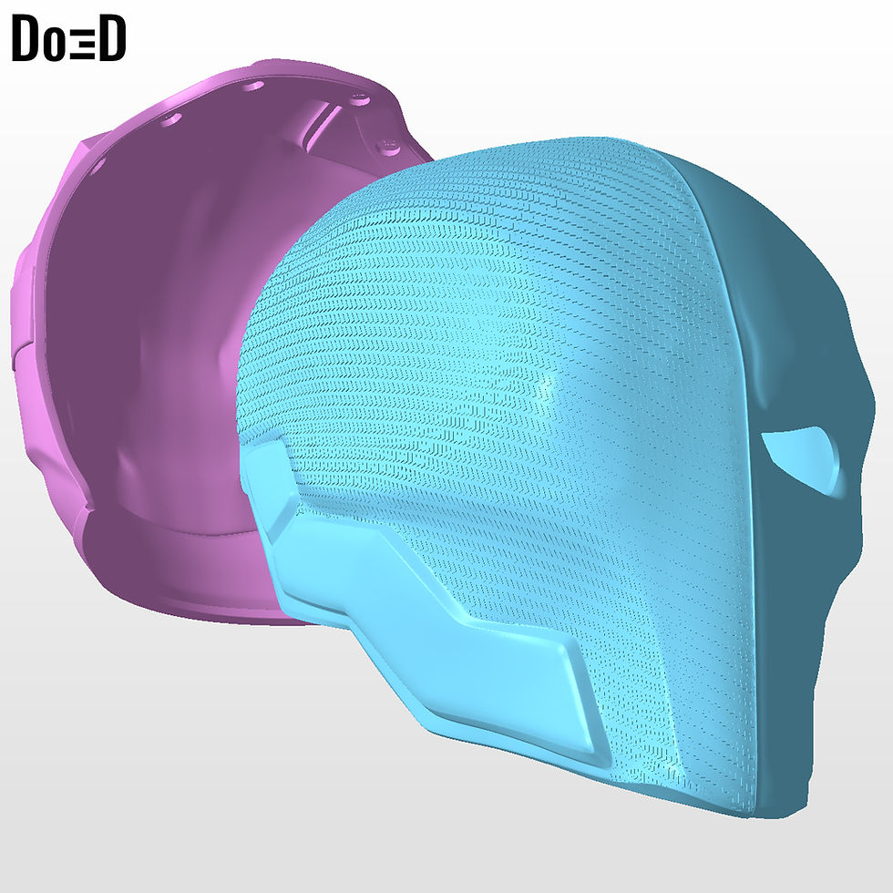 Thumbnail: Deathstroke Arkham Knight Helmet Classic | 3D Printable Model #H29