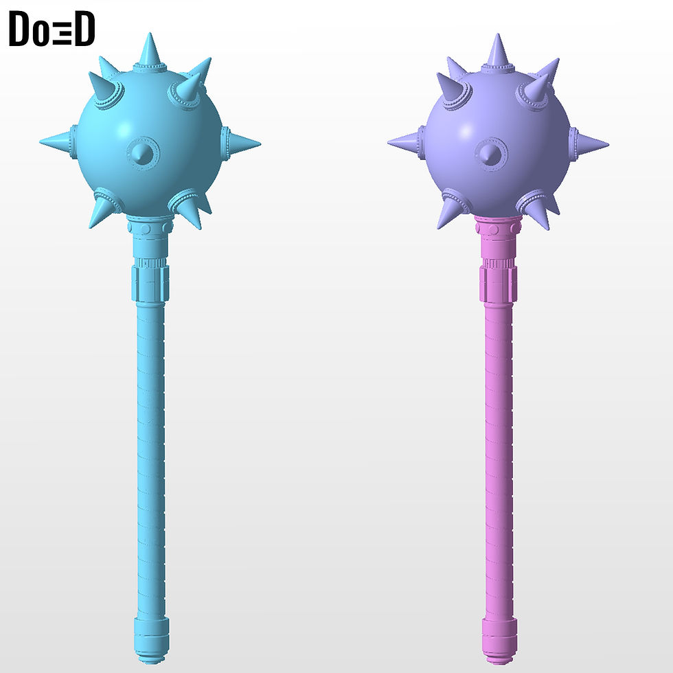 Thumbnail: HawkGirl's Thanagarian Mace Superman Legacy 2025 3D Printable Model STL #HT11