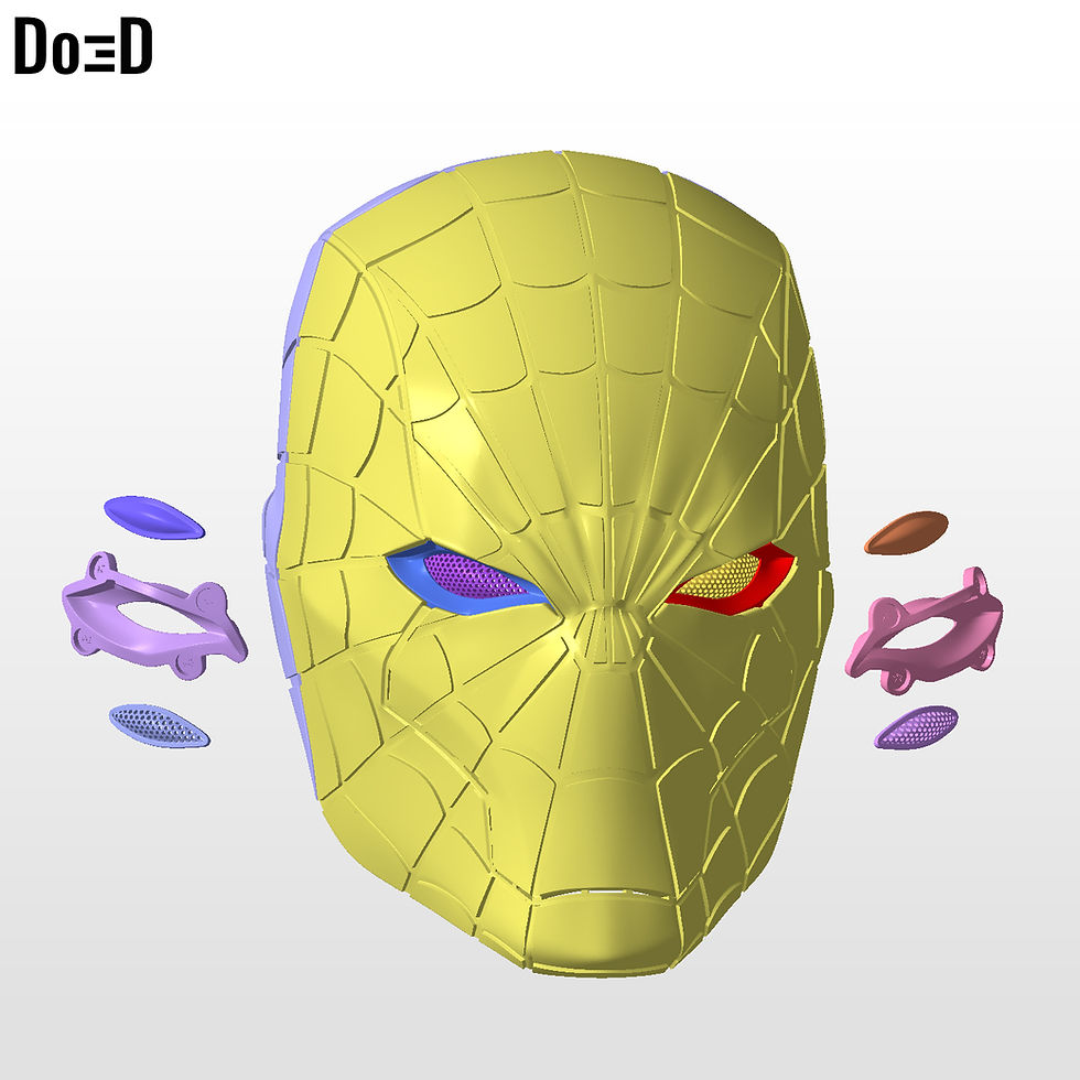 Thumbnail: SpiderHood Helmet Red Hood Spider-Man Mashup | 3D Printable Model #SH329