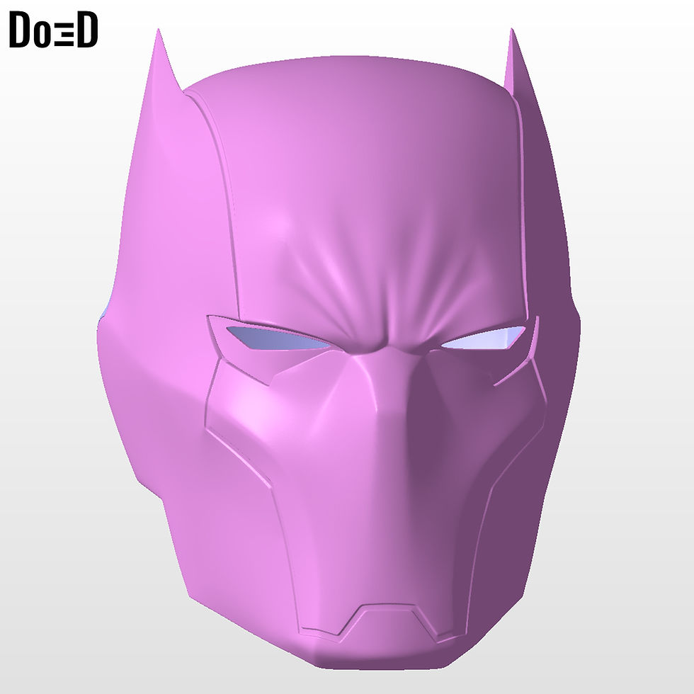 Thumbnail: Red Hood Knight Fight Helmet | 3D Printable Model #RK329