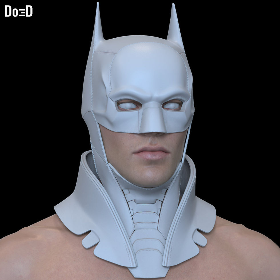 Thumbnail: Batman 2022 Cowl / Robert Pattinson Helmet | 3D Printable Model STL File #B22